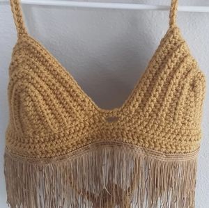 Womens Vegan Crop Top, Summer, dance, festival top